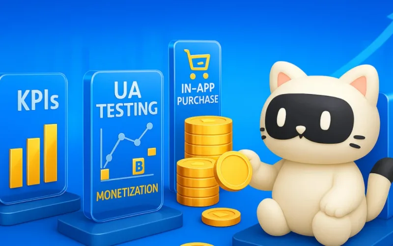 CAS.AI mobile publishing: KPIs, UA testing, monetization, in-app purchase