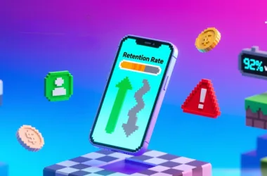 Concept visual supporting the topic of staged rollout retention distortion and accurate cohort analysis in mobile app updates